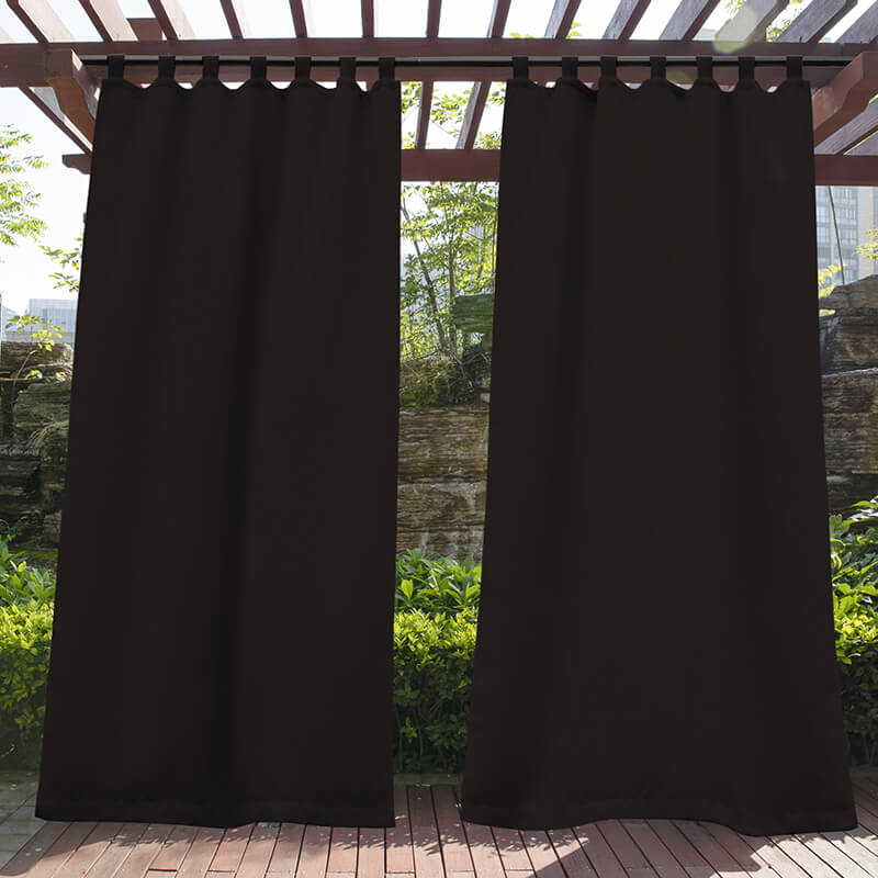 Porch Deck Waterproof Tab Top Outdoor Curtains 1 Panel | Outdoor Standard