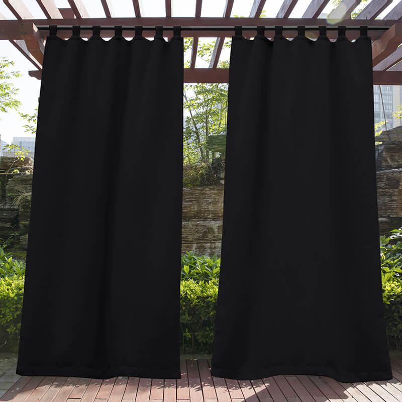 Porch Deck Waterproof Tab Top Outdoor Curtains 1 Panel | Outdoor Standard