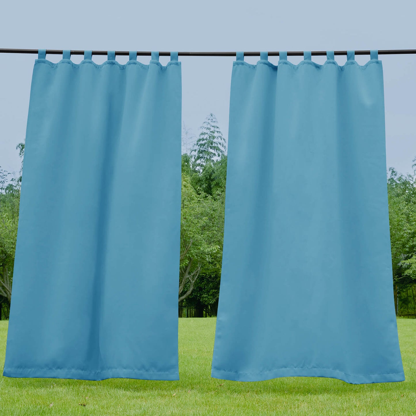 Porch Deck Waterproof Tab Top Outdoor Curtains 1 Panel | Outdoor Standard