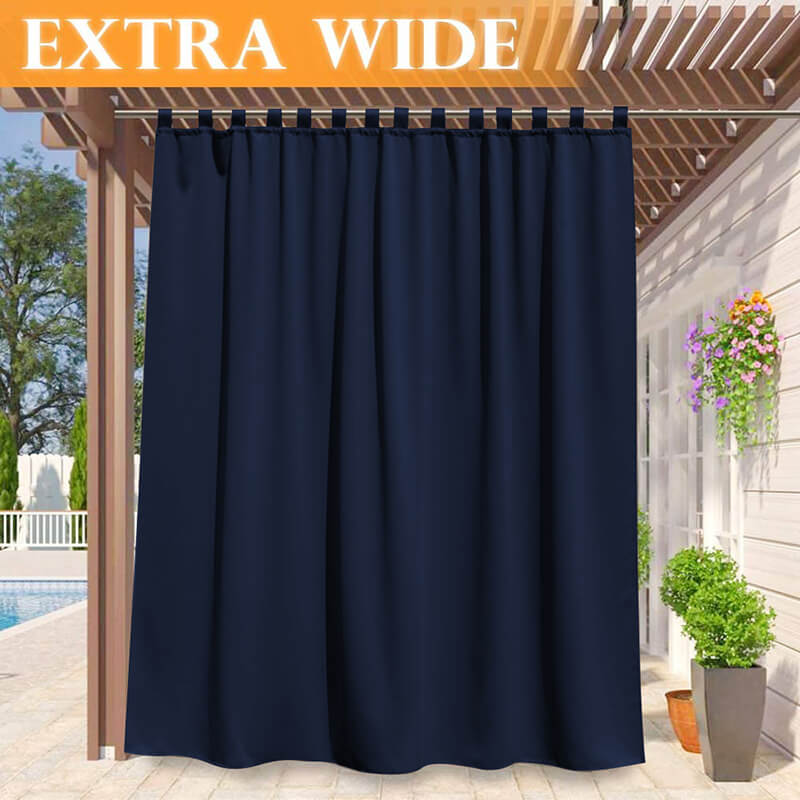 Porch Deck Waterproof Tab Top Outdoor Curtains 1 Panel | Outdoor Standard