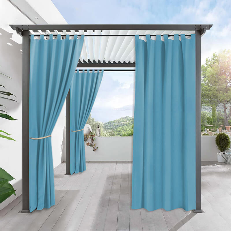 Porch Deck Waterproof Tab Top Outdoor Curtains 1 Panel | Outdoor Standard