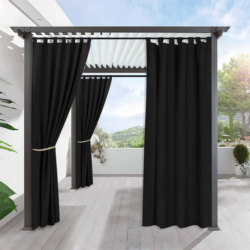 Porch Deck Waterproof Tab Top Outdoor Curtains 1 Panel | Outdoor Standard