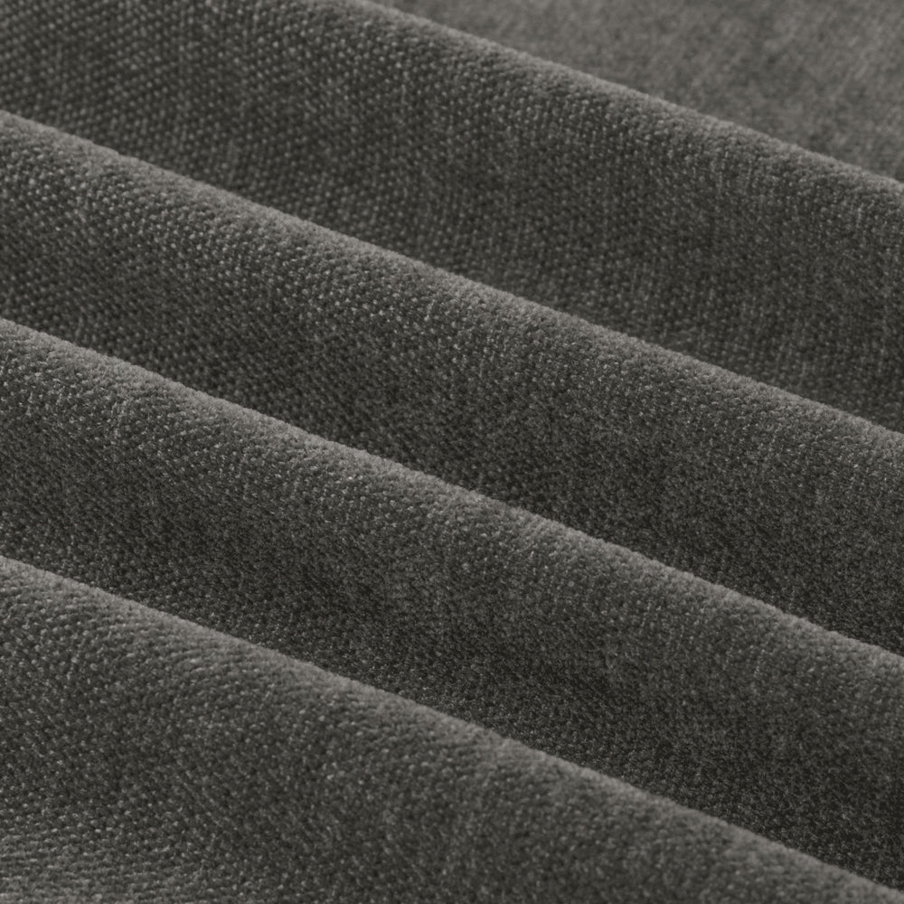 Soft Chenille Blackout Pencil Pleat Curtains Charcoal