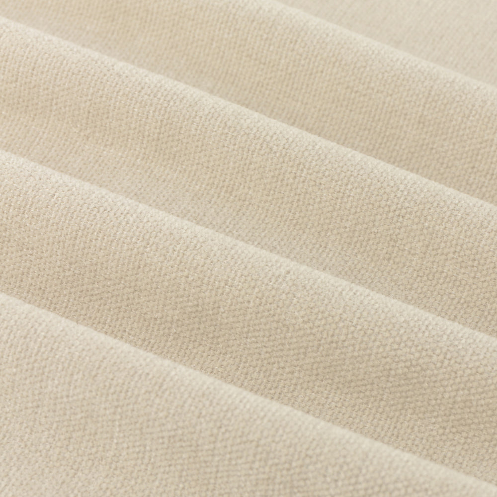 Soft Chenille Blackout Pencil Pleat Curtains Ecru