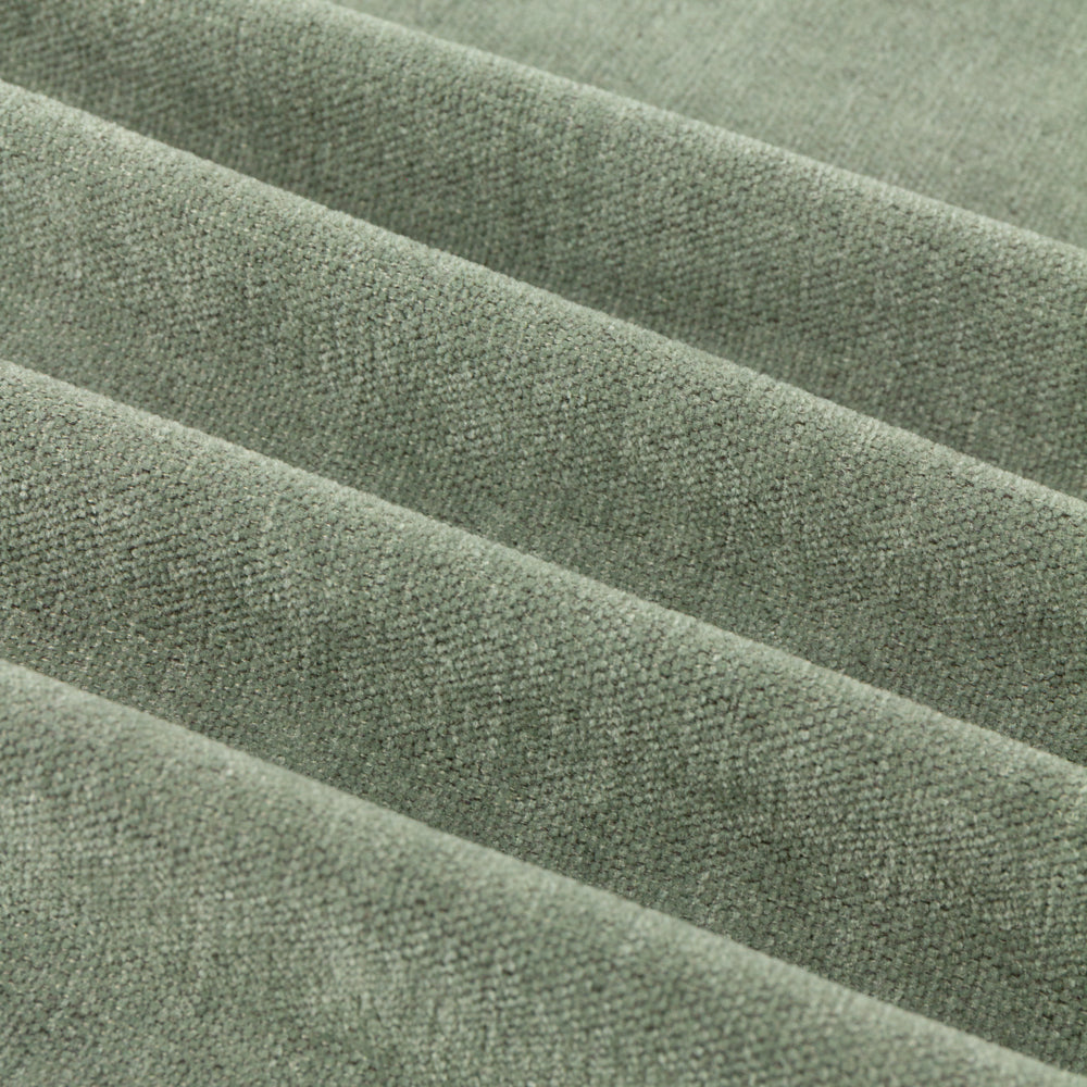 Soft Chenille Blackout Pencil Pleat Curtains Green