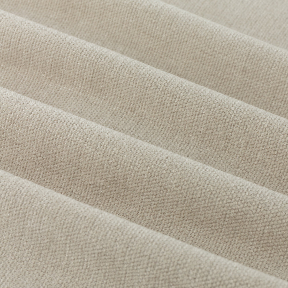 Soft Chenille Blackout Pencil Pleat Curtains Natural