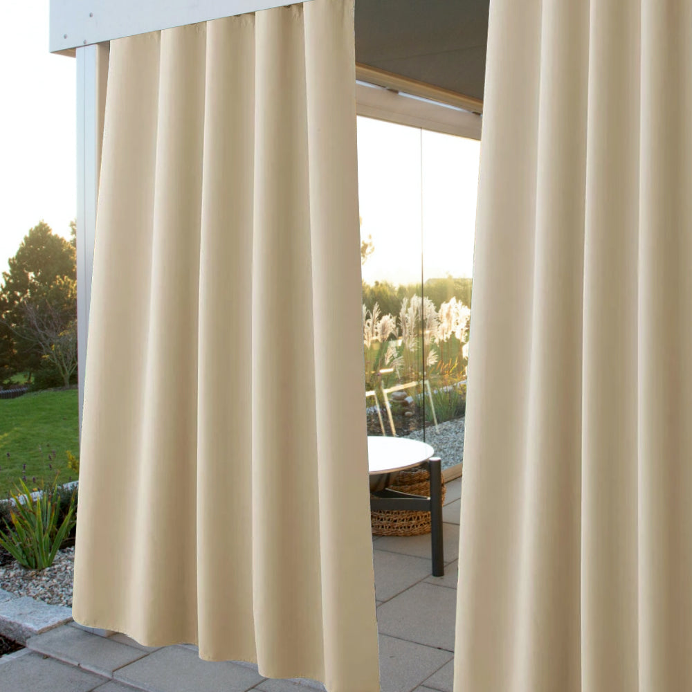 Waterproof Grommet Top Patio Curtain Outdoor Curtain 2 Panels | Outdoor Standard